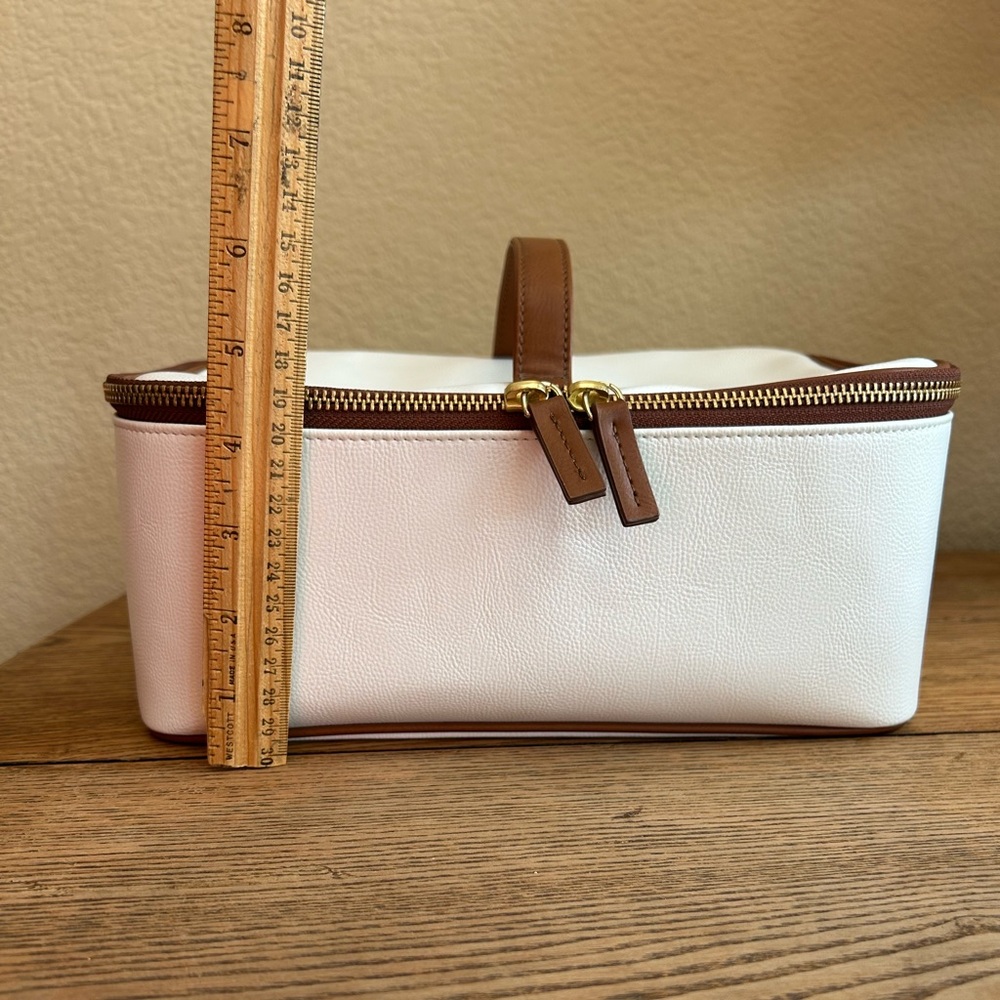 Mark & Graham Concourse 2-in-1 Cosmetic Case in White